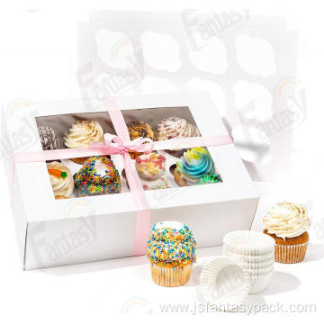 Custom Cupcake Handle Box Cake Boxes